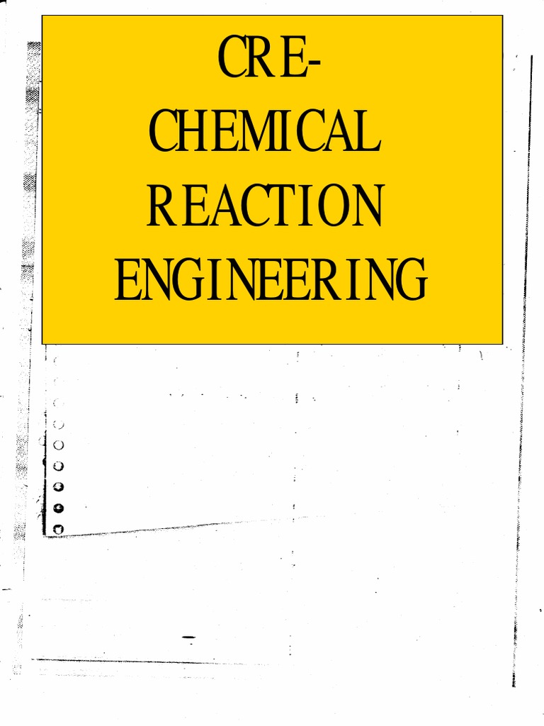 Chemical Reaction Engineering Pdf Pdf