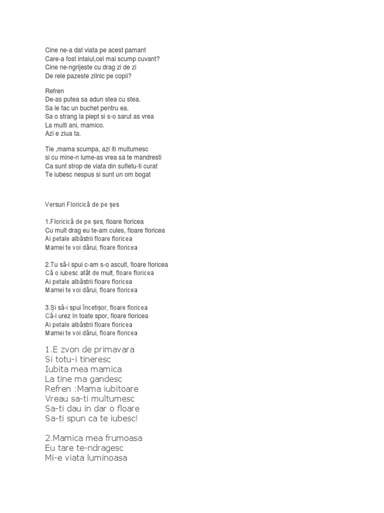 Cantece Mama