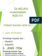 Teknik Menjawab UPSR BM Pemahaman 2017