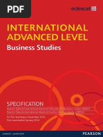 International Advanced Level: Business Studies