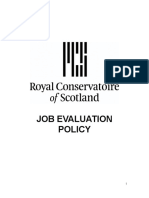 RCS Job Evaluation Policy August 2011