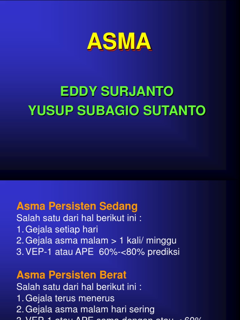Penatalaksanaan Asma Persisten 2024 | PDF