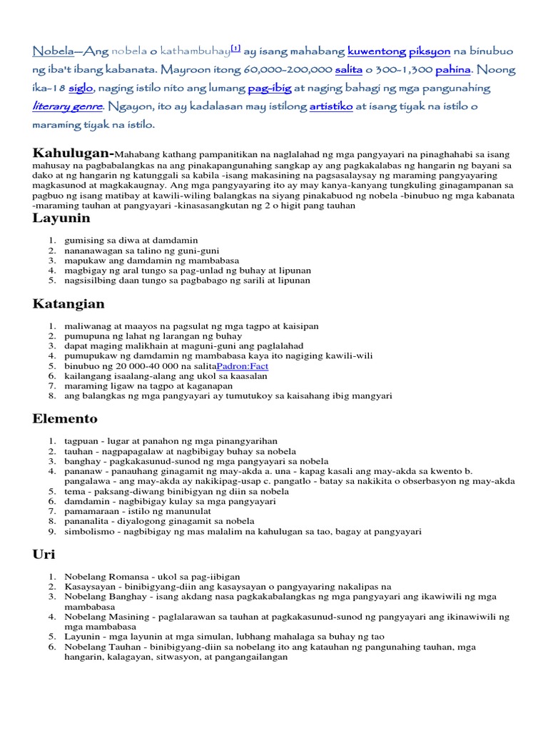 Kahulugan Literary Genre