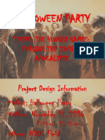 Halloween Party: Theme: The Hunger Games: Purging The Zombie Apocalypse