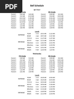 School Bell Timing Schedule | PDF