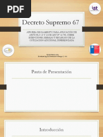 Aplicación D.S 67