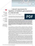 Gene Network Requirements For Regulation of Metabolic Gene Expression To A Desired State