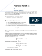 Chemical Kinetics: Complex Reaction Opposing or Reversible Reaction