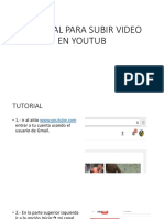 Tutorial para Subir Video en Youtub