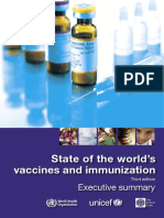 State of The World's Vaccines and Immunization: Executive Summary