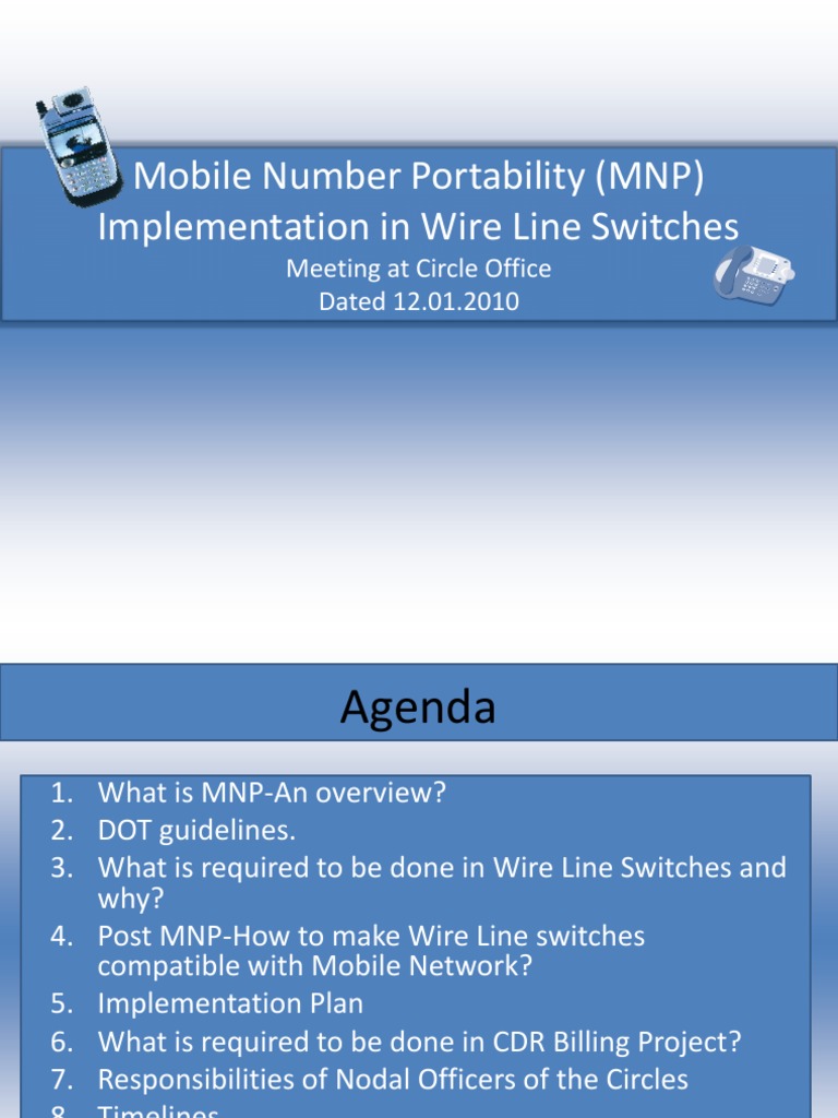 Mobile Number Portability (MNP) Implementation in Wire Line Switches ...