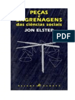 ELSTER, Jon. Peças e Engrenagens Das Ciencias Sociais (1994) PDF