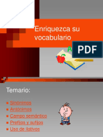 Enriquece tu vocabulario