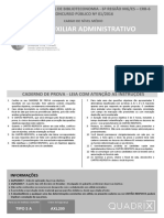 Quadrix 2017 CRB 6 Regiao Auxiliar Administrativo Prova