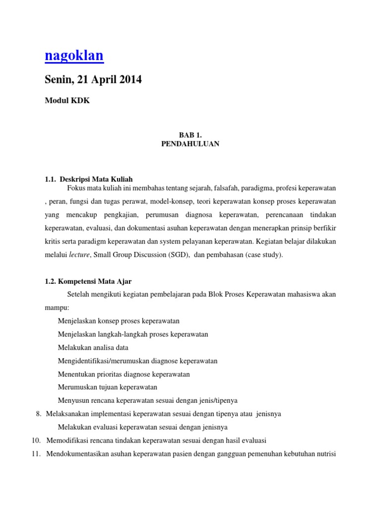 Contoh Modul