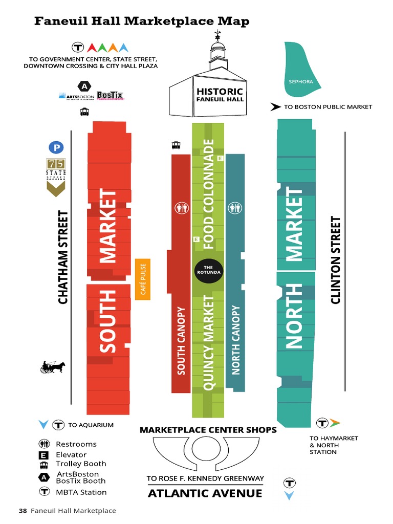 map fanuiel hall quincy market Sushi Sandwich
