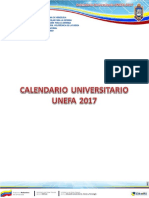Calendario Universitario UNEFA 2017