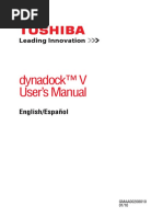 Dynadock™ V User's Manual: English/Español