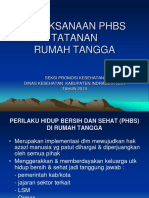 Pelaksanaan PHBS Tatanan Rumah Tangga