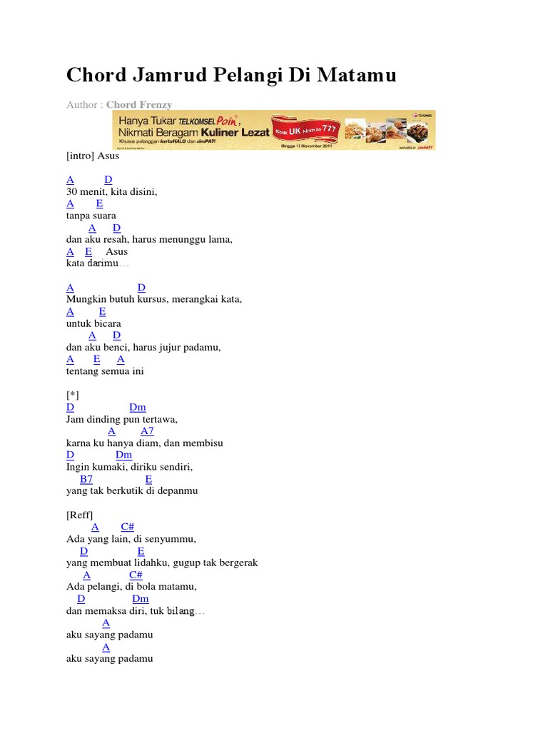 Chord Jam Dinding Tertawa Tebak Gambar