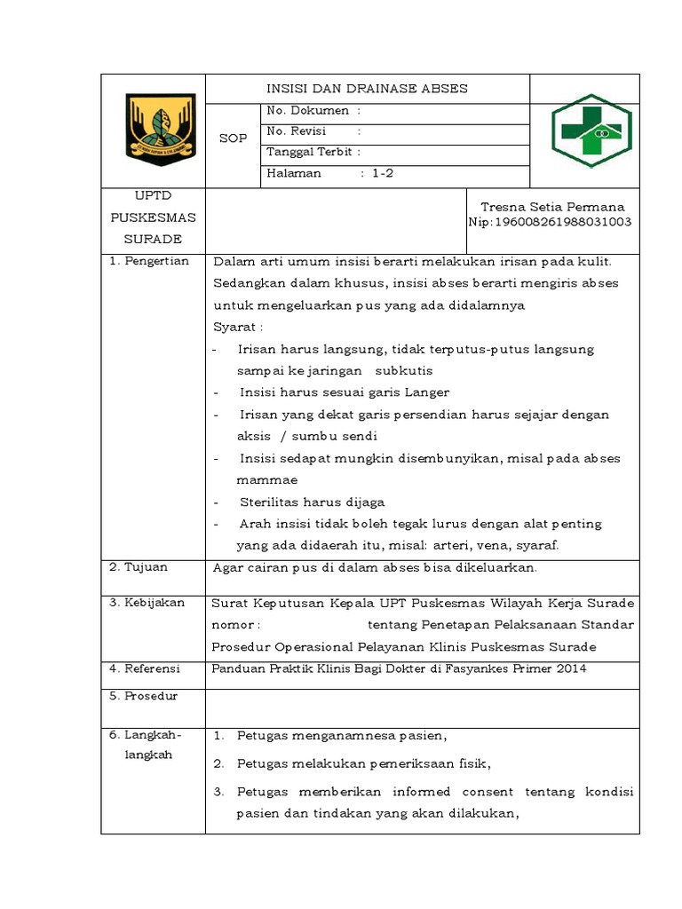 Insisi Dan Drainase Abses | PDF