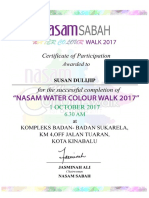 Nasam Certificate 2017