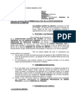 Demanda de amparo por despido arbitrario de docente universitario