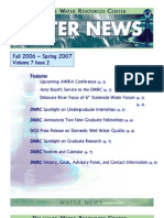 Fall 2006-Spring 2007 Water News Delaware Water Resources