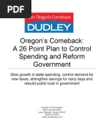 Download Oregons Comeback A 26 Point Plan to Control Spending and Reform Government  by esherred SN36064503 doc pdf