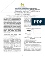 Simulation and Mathematical Analysis of Partial Discharge Measurement in Transformer