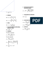 Formulario:: 1. Media. 6. Desviacion Estandar O Desviacion Tipica