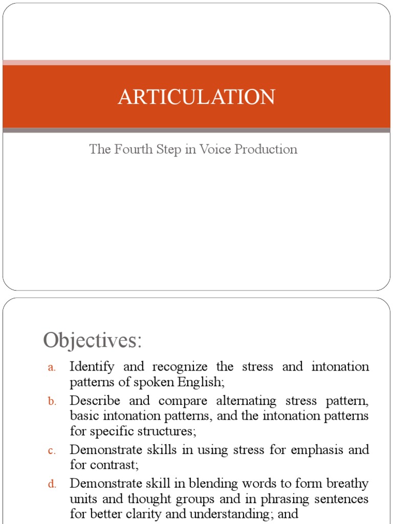 Mastering English Speech Stress & Intonation | PDF | Stress ...