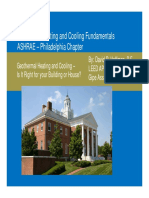 Geothermal Heating and Cooling Fundamentals Geothermal Heating and Cooling Fundamentals ASHRAE - Philadelphia Chapter