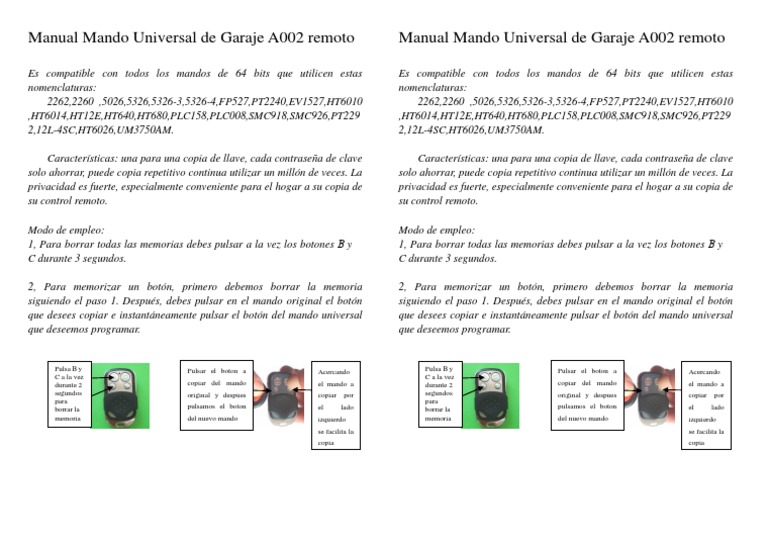 Instrucciones Clonación Mando, PDF, Ingeniería Informática
