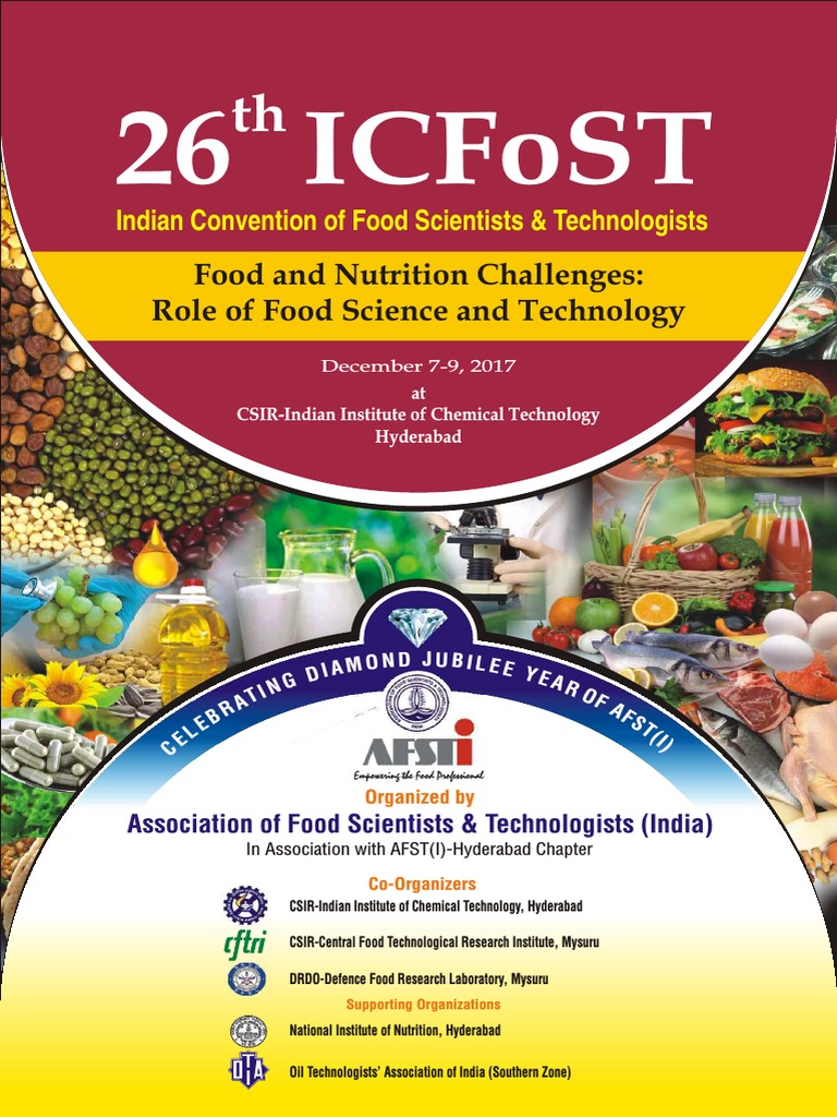 26 Icfost Food and Nutrition Challenges Role of Food Science and
