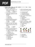 Soal Ukk Pjok Kelas 5