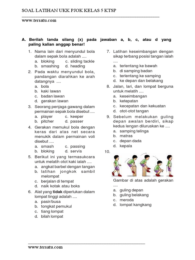 Soal Ukk Pjok Kelas 5 Pdf Riset