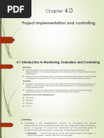 Project Implementation and Controlling