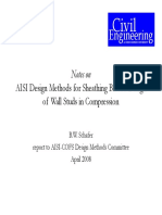 AISI Design Methods for Sheathing Braced Design