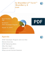 BlackBerry 6 & Torch 9800 AT&T Developer Webcast Slides