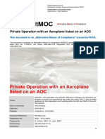 AltMoC Private Operations With An Aircraft Listed On An AOC