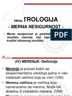 VIII Nedelja Metr MernaNesigurnost