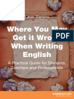Where You May Get It Wrong When Writing English