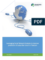 Leveraging Social Network Analysis To Improve Prediction of Subscriber Churn in Telecom
