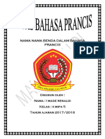 Nama Nama Benda Dalam Bahasa Prancis