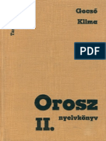 Gecső Sándor, Klima László-Orosz Nyelvkönyv II PDF