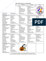 Lima Senior High October Menu