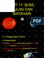 UNIT 11 Bulan, Bumi Dan Matahari