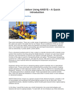 Pipe Simulation Using ANSYS - A Quick Introduction PDF