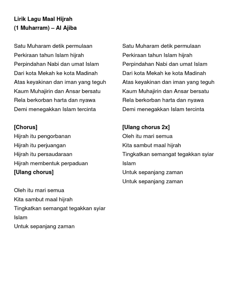 46++ Lagu maal hijrah information